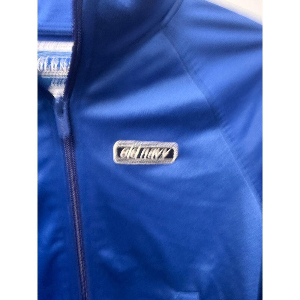 Old Navy Reissue 94 Track Jacket Kids Medium 8 Blue White Stripe S/585787-01 - Picture 2 of 6
